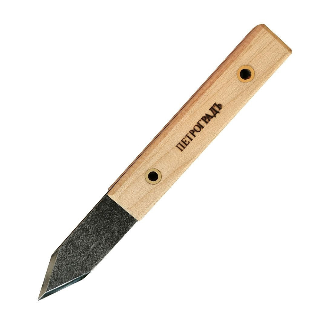 Нож разметочный ПЕТРОГРАДЪ, модель N2, с косой левой заточкой 45град, 165мм/20мм - фото 6 - id-p74139456