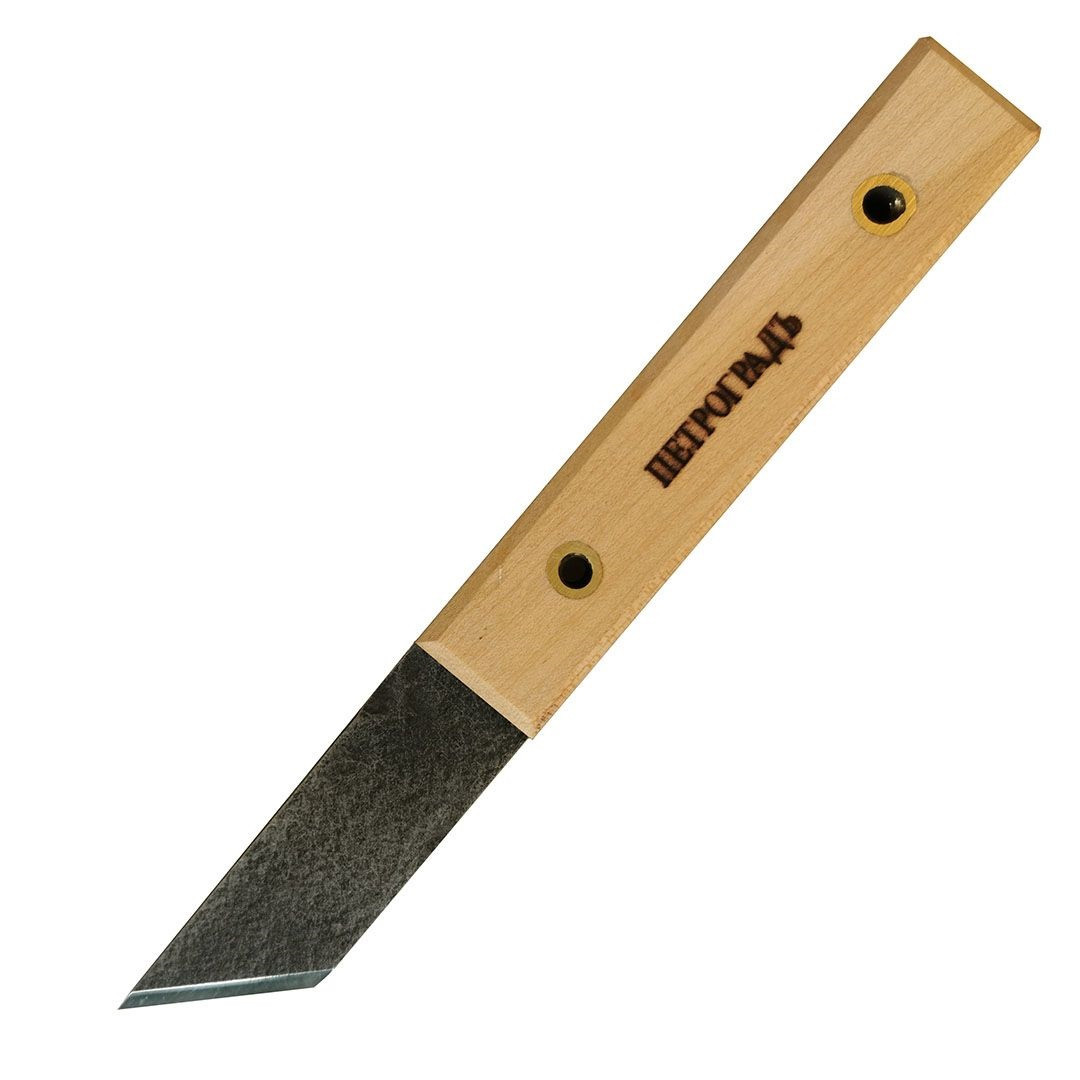 Нож разметочный ПЕТРОГРАДЪ, модель N2, с косой левой заточкой 45град, 165мм/20мм - фото 7 - id-p74139456