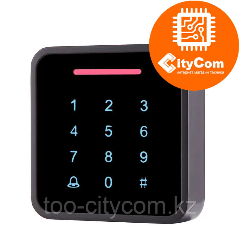 Панель контроля доступа SmartLock DS-SN-K86D кнопки+ карта + WG26. СКУД. Панель накладная. Сенсорная. Арт.6212