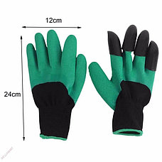 Садовые перчатки Garden Genie Gloves с когтями Ликвидация склада с летними товарами, фото 3