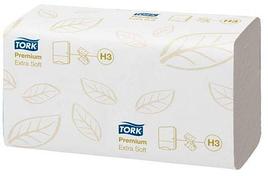 Листовые полотенца Tork Singlefold Premium сложения ZZ ультрамягкие, 2 сл., бел., бумага, 200 шт