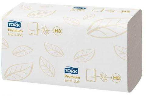 Листовые полотенца Tork Singlefold Premium сложения ZZ ультрамягкие, 2 сл., бел., бумага, 200 шт - фото 1 - id-p74152913