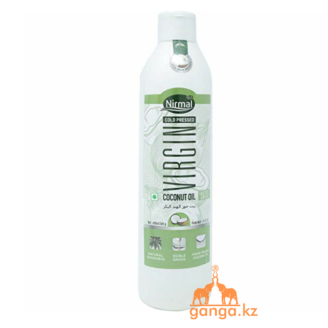 Кокосовое масло холодного отжима (Virgin Coconut Oil Cold Pressed NIRMAL), 400 мл