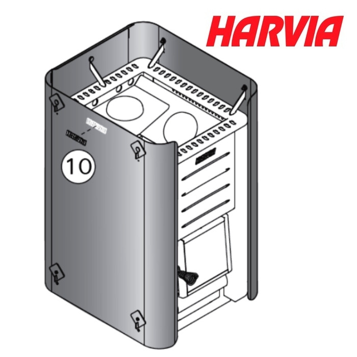 Защитное ограждение цельное WL 550 для Harvia 20 Pro/Sl/Duo - фото 5 - id-p74162496