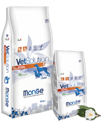 8113 Monge Grain Free Vetsolution Dog Renal, Монже сухой корм для собак при заболеваниях почек, уп. 2кг.