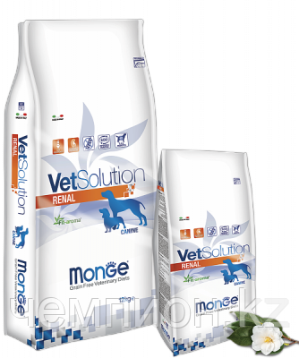 8114 Monge Grain Free Vetsolution Dog Renal, Монже сухой корм для собак при заболеваниях почек, уп. 12кг.