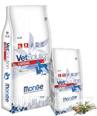 8120 Monge Grain Free Vetsolution Dog Cardiac, Монже сухой корм для собак с заболеваниями сердца, уп. 2кг.