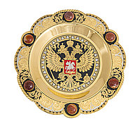 Тарель "Герб РФ" (диаметр 190мм.) Златоуст