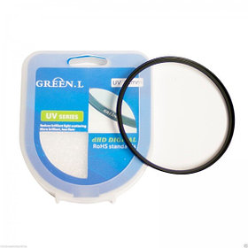 Защитное стекло на объектив 67 мм- UV фильтр GREEN.L