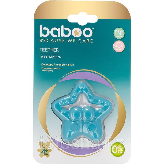 Прорезыватель для зубов Звезда из силикона 4 м+ Baboo 6-008