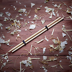 Палочки бамбуковые круглые в цветной упаковке с логотипом