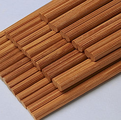 Палочки бамбуковые Тёмные Сдвоенные в прозрачной упаковке без логотипа