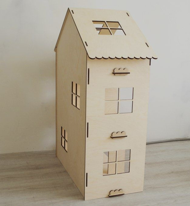 Кукольные ЭКО домики, без мебели (90х60х30см) - фото 3 - id-p74228178
