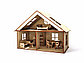 Кукольный ЭКО домик + мебель (34х23х44см), фото 3