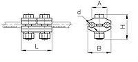 Зажим плашечный ПА-2-2