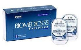 Biomedics 55 гидрогелевые мягкие контактные линзы(6 блистеров)