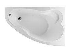 Акриловая ванна Marka One Lil (Лил) 140x90  см. (Правая) (Полный комплект) Ассиметричная. Угловая