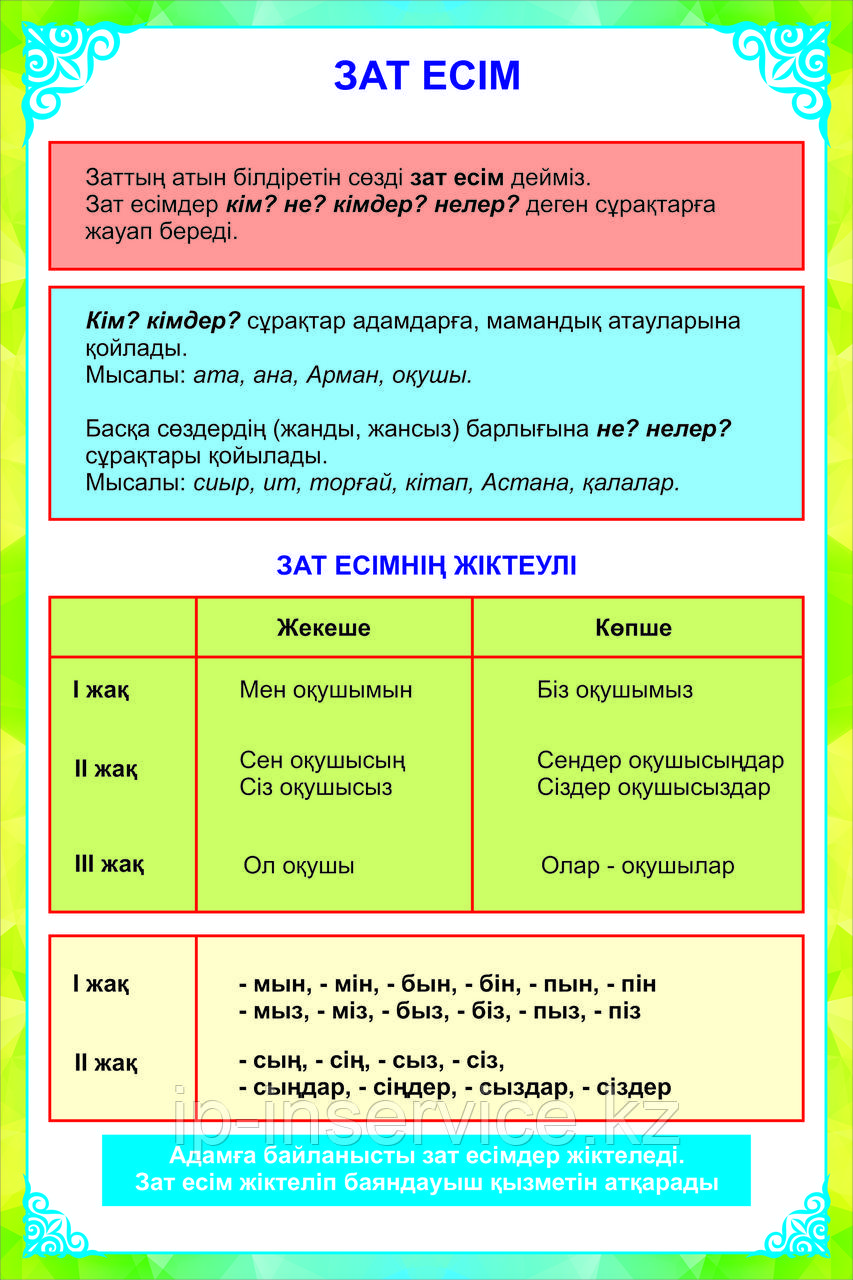 Плакаты казахский язык-5 класс - фото 9 - id-p74260968