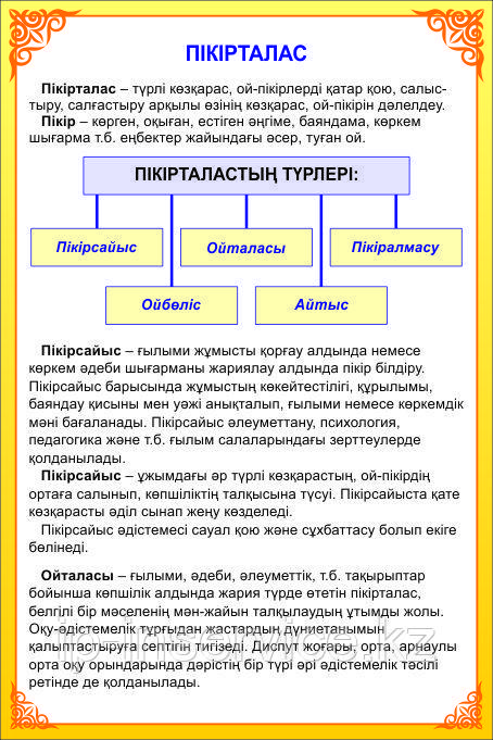 Плакаты по казахскому языку 11 класс - фото 2 - id-p74264653