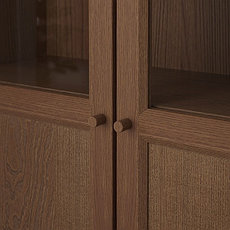 Шкаф БИЛЛИ/ОКСБЕРГ ясеневый шпон, 160x30x202 см ИКЕА, IKEA, фото 2