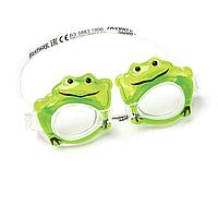 Детские очки для плавания Bestway 21047, размер S, (3+), обхват головы ≈ 50 см, зеленые