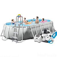 Каркасный бассейн Intex 26796 - 11, 503 x 274 x 122 см (5г/ч, 6 000 л/ч, набор, лестница, тент, подстилка)
