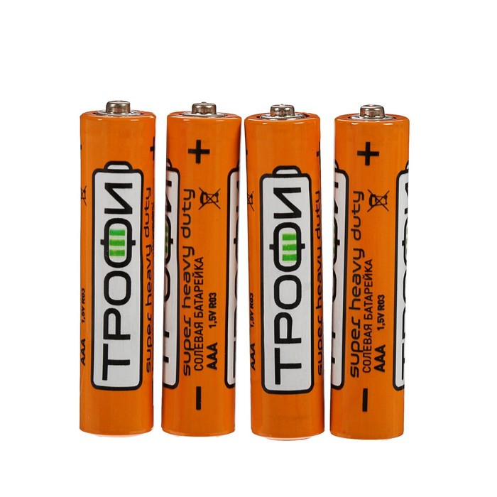 Батарейка Трофи super heavy duty AAA BP4 ( цена за 1 шт) - фото 1 - id-p70145692
