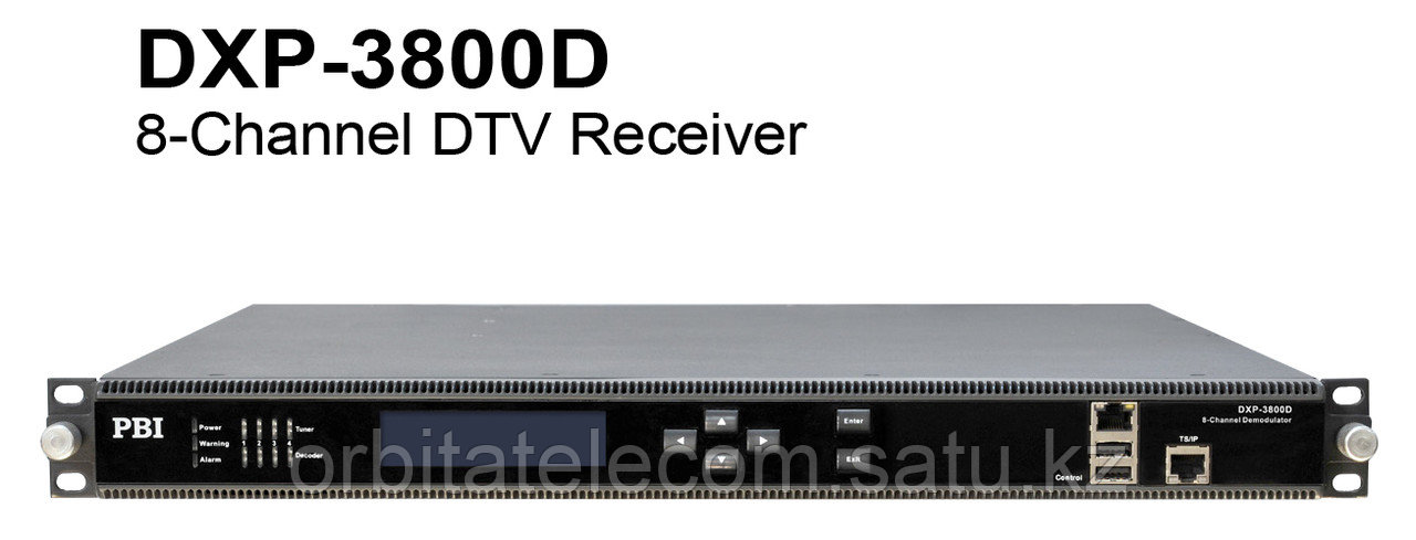 PBI DXP-3800D - 8-ми канальный ресивер DVBS2, IP стример - фото 1 - id-p7314994