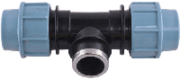 Тройник с внутренней резьбой ПЭ 32х11/4''x32 F компрессионный СТМС