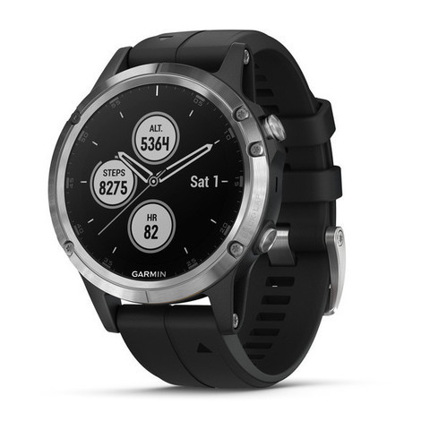 Смарт-часы Garmin Smart Watch Fenix 5 Plus (010-01988-11) (207069) Silver-Black - фото 1 - id-p67980618