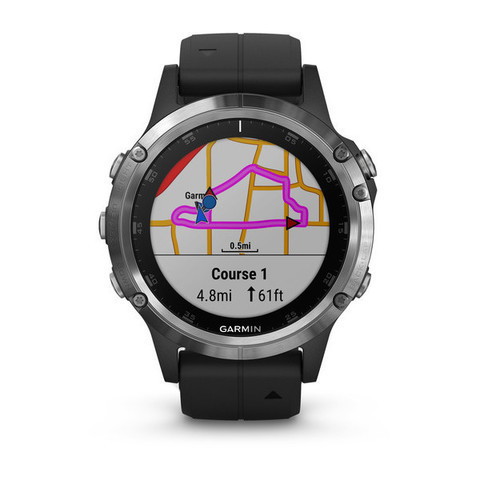Смарт-часы Garmin Smart Watch Fenix 5 Plus (010-01988-11) (207069) Silver-Black - фото 3 - id-p67980618