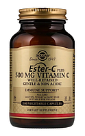 Solgar, Ester-C Plus, Витамин C, 500 мг, 100 вегетарианских капсул