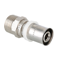 Пресс соединитель 16х3/4 мм с наруж резьбой VTm.201.N.001605