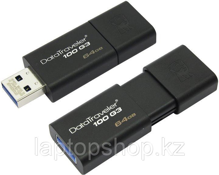 USB Flash Kingston 64GB DT100G3/64GB USB 3.0 черный USB flash