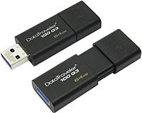 USB Flash Kingston 64GB DT100G3/64GB USB 3.0 черный USB flash, фото 1