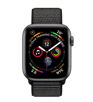 Смарт-часы Apple Watch Series 5 GPS 44mm Space Grey Aluminium Case with Sport Band (264618) Black, фото 1