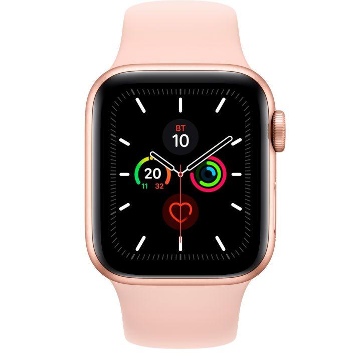 Смарт-часы Apple Watch Series 5 GPS 44mm Gold Aluminium Case with Pink Sand Sport Band (264267) Gold