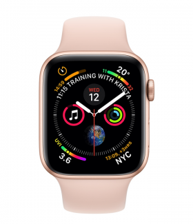 Смарт-часы Apple Watch Series 4 GPS 40mm Aluminium Case with Pink Sand Sport Band (Model A1977 MU682GK/A) Gold, фото 1