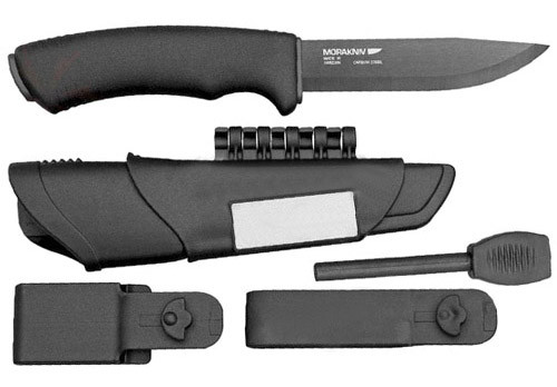 Нож MORAKNIV Мод. SURVIVAL BLACK - лезвие (High Carbon Steel) (чехол: полимер) R 15971