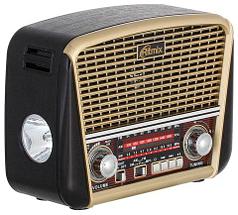 Радиоприемник в стиле ретро с фонариком Ritmix RPR-050 {FM, USB, microSD, AUX, MP3, WMA} (Серый), фото 3