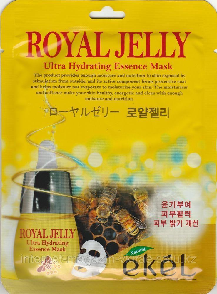 Тканевая маска с маточным молочком Ekel Ultra Hydrating Essence Mask Royal Jelly