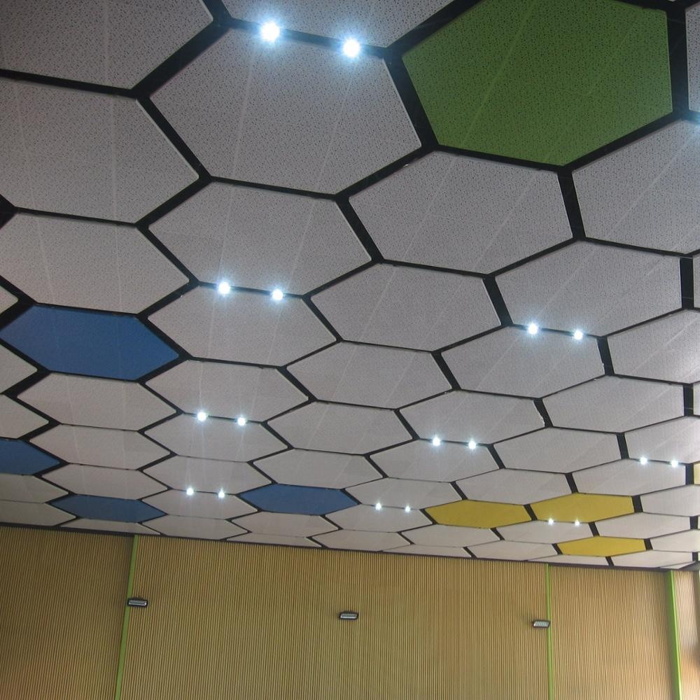 Акустические подвесные панели 1170x1010x30 Hexagon - купить по лучшей ...