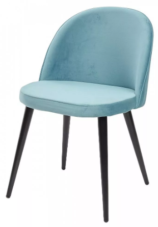 UDC5186 (Jazz) стул велюр пудровый голубой - фото 1 - id-p74397392