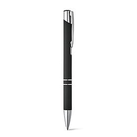 Алюминиевая шариковая ручка Soft Touch, черная