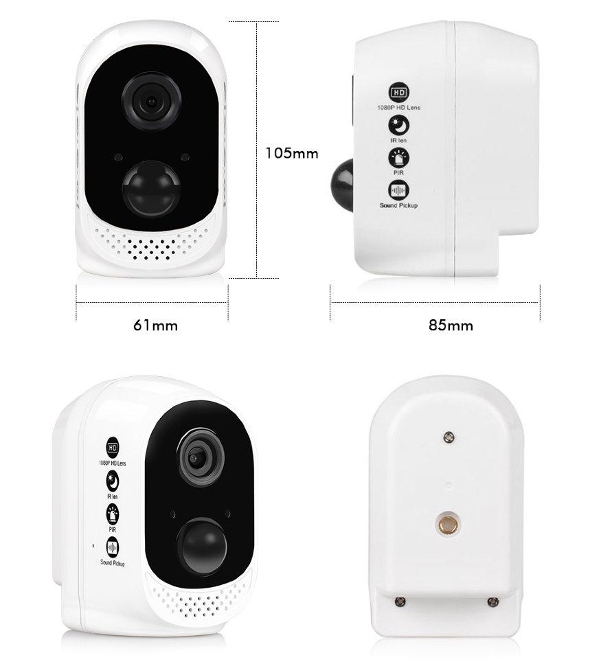 Беспроводная WIFI камера видеонаблюдения со встроенным аккумулятором, PS4.5200 - фото 3 - id-p74411759