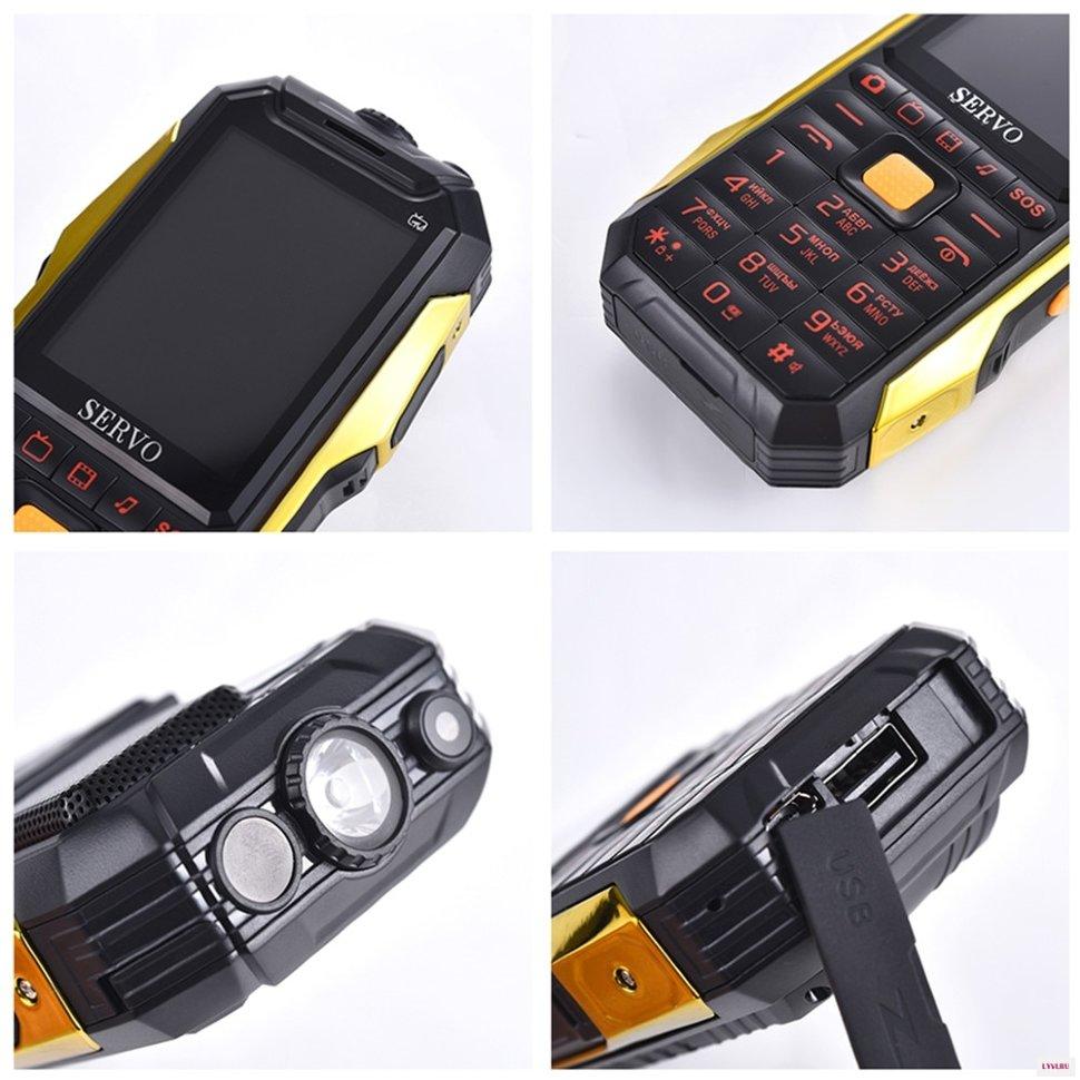 Телефон на 3 сим карты с TV, фонариком, лазерной указкой, аккумулятором на 4000 мАч с функцией Power Bank - фото 8 - id-p74418123