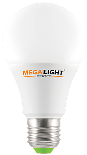 LED Лампа A60 Standart MEGALIGHT