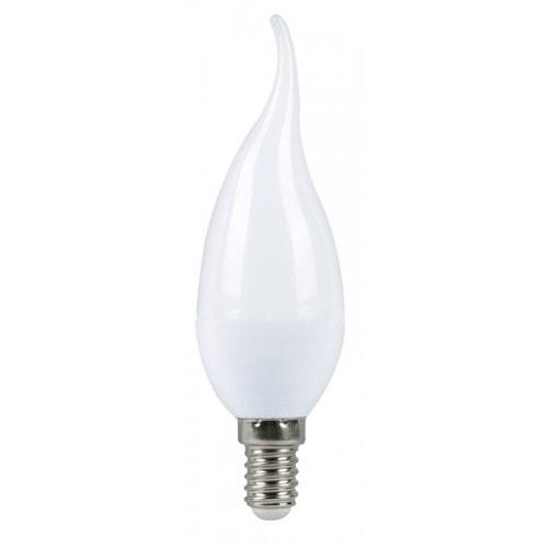 LED Лампа CF37 4.4W 2700K Свеча на ветру MEGALIGHT E14 - фото 1 - id-p74430349