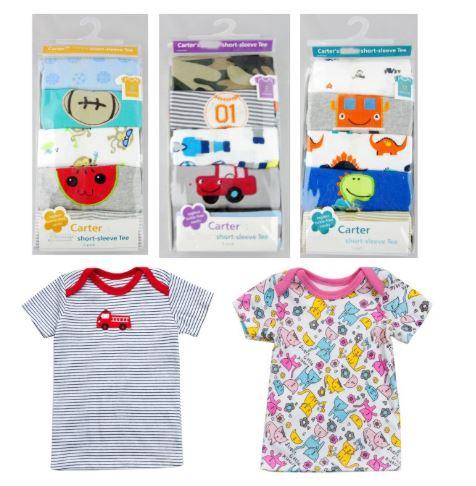 Футболки 5шт, для мальчиков, Carter's, на 12, 24 мес
