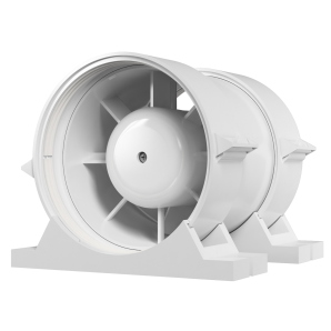 Вентилятор осевой канальный приточно-вытяжной ЭРА PRO 5 ф125 с крепежным комплектом